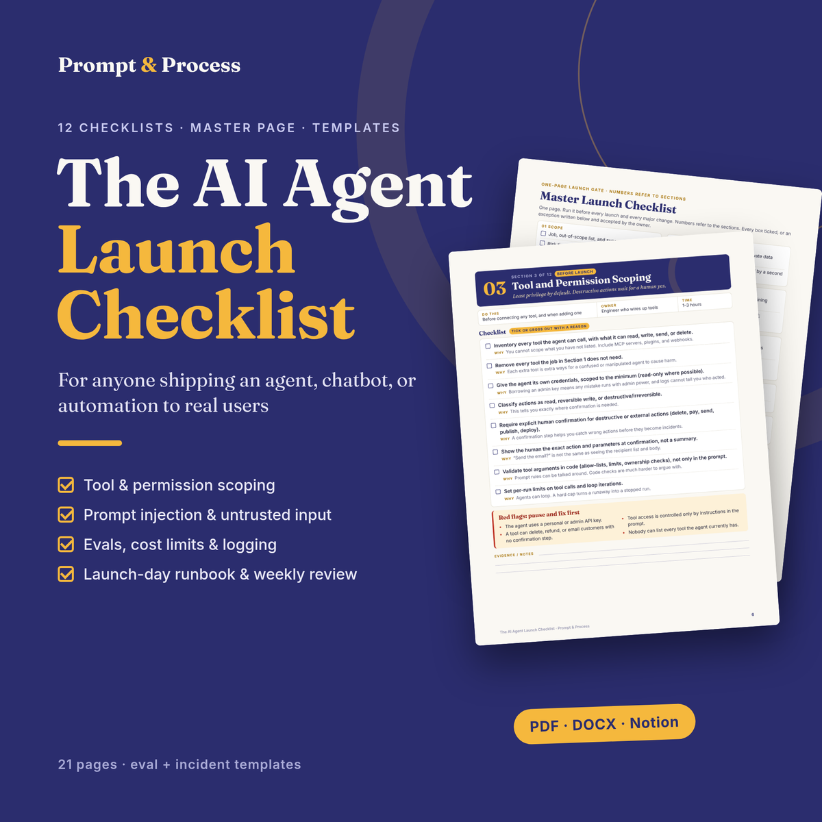 The AI Agent Launch Checklist